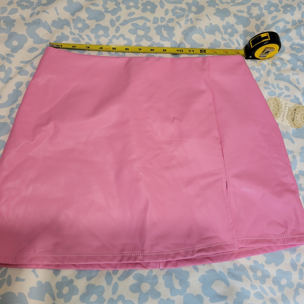 Altar'd State Vibrant Pink Mini Skirt